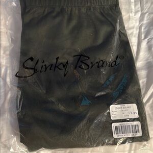 Slinky Brand Dark Olive Trousers.  Med. Pull on. Lighter weight.  New in bag.